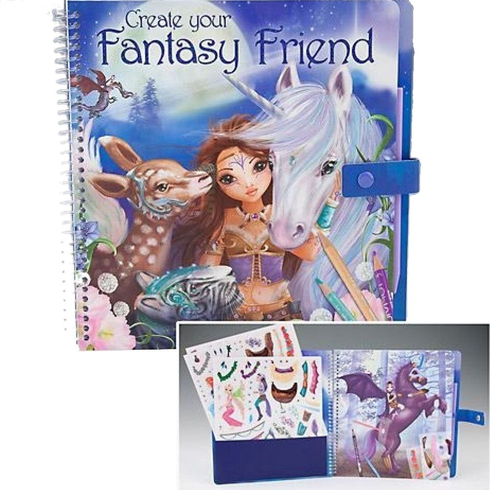 Album de coloriage Top Model Create Your Fantasy Friend