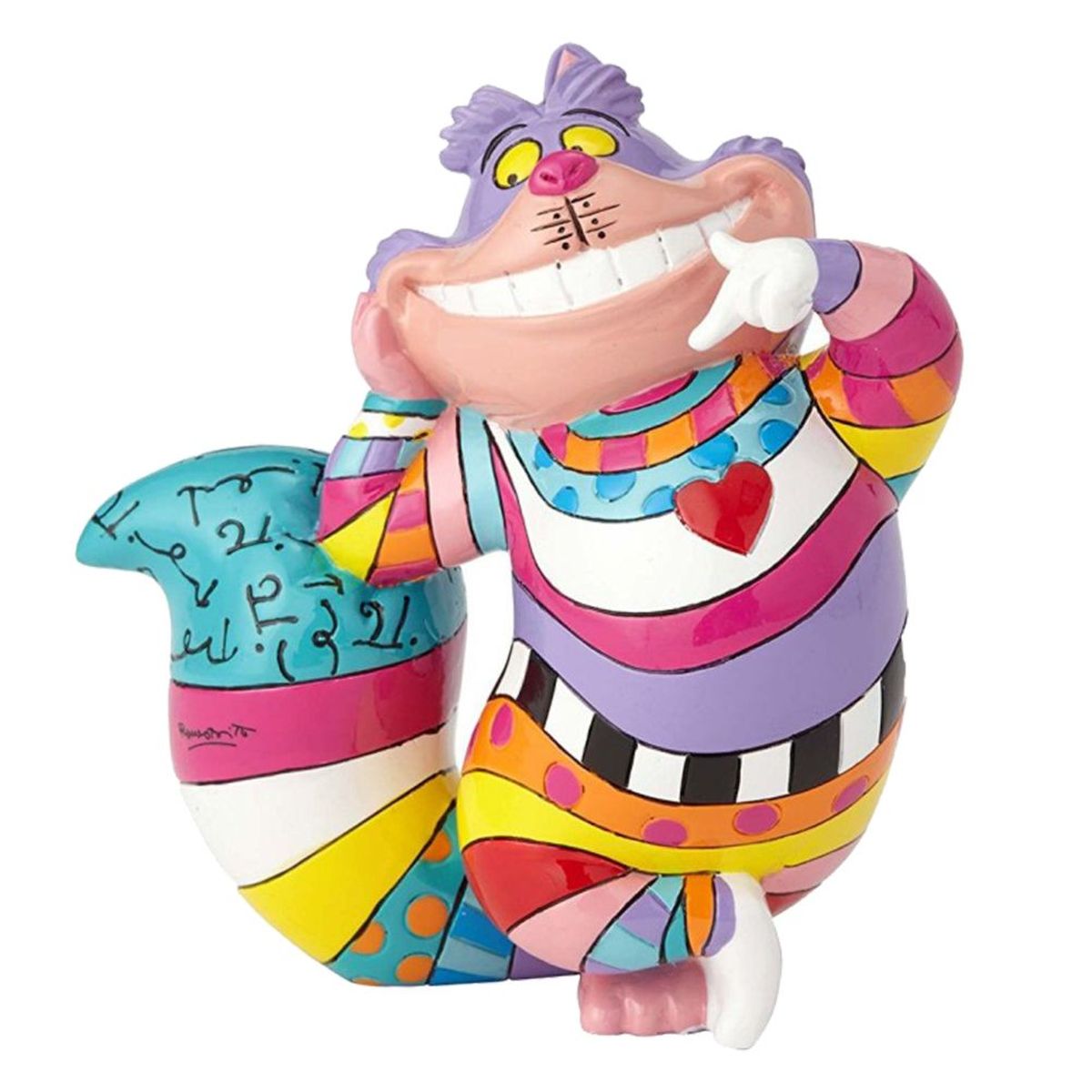 Figurine Le Chat De Cheshire Par Romero Britto Alice Aux Pays Des Merveilles