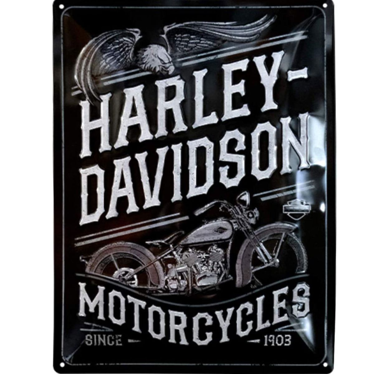 Plaque Métal Décorative Harley Davidson 40 Cm 