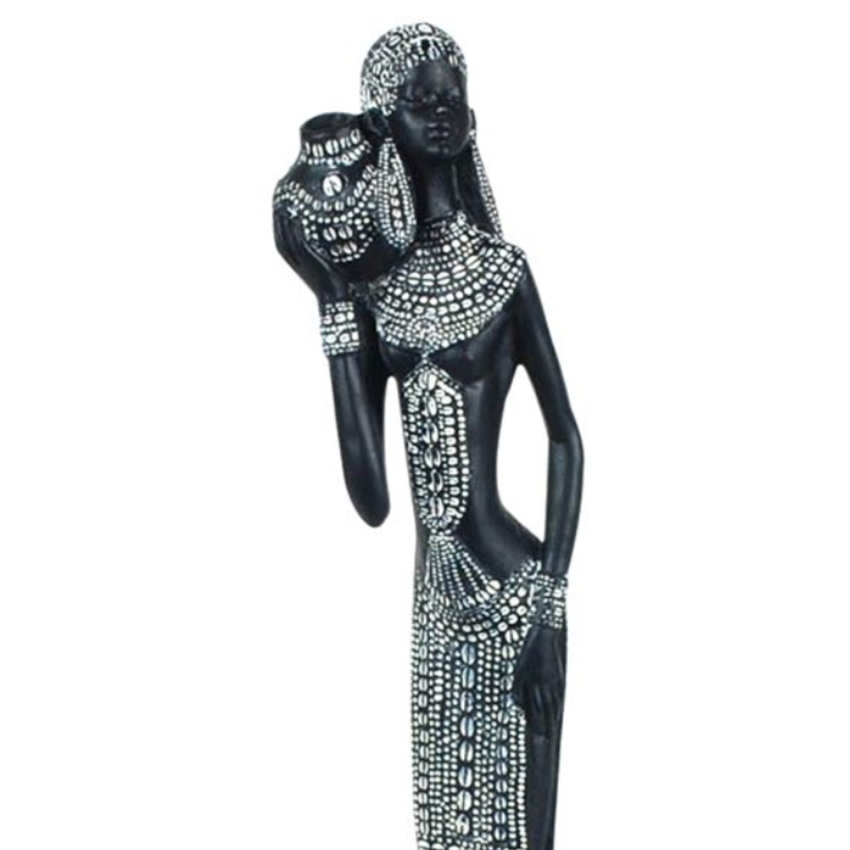 Figurine Porteuse D Eau Africaine 35 Cm