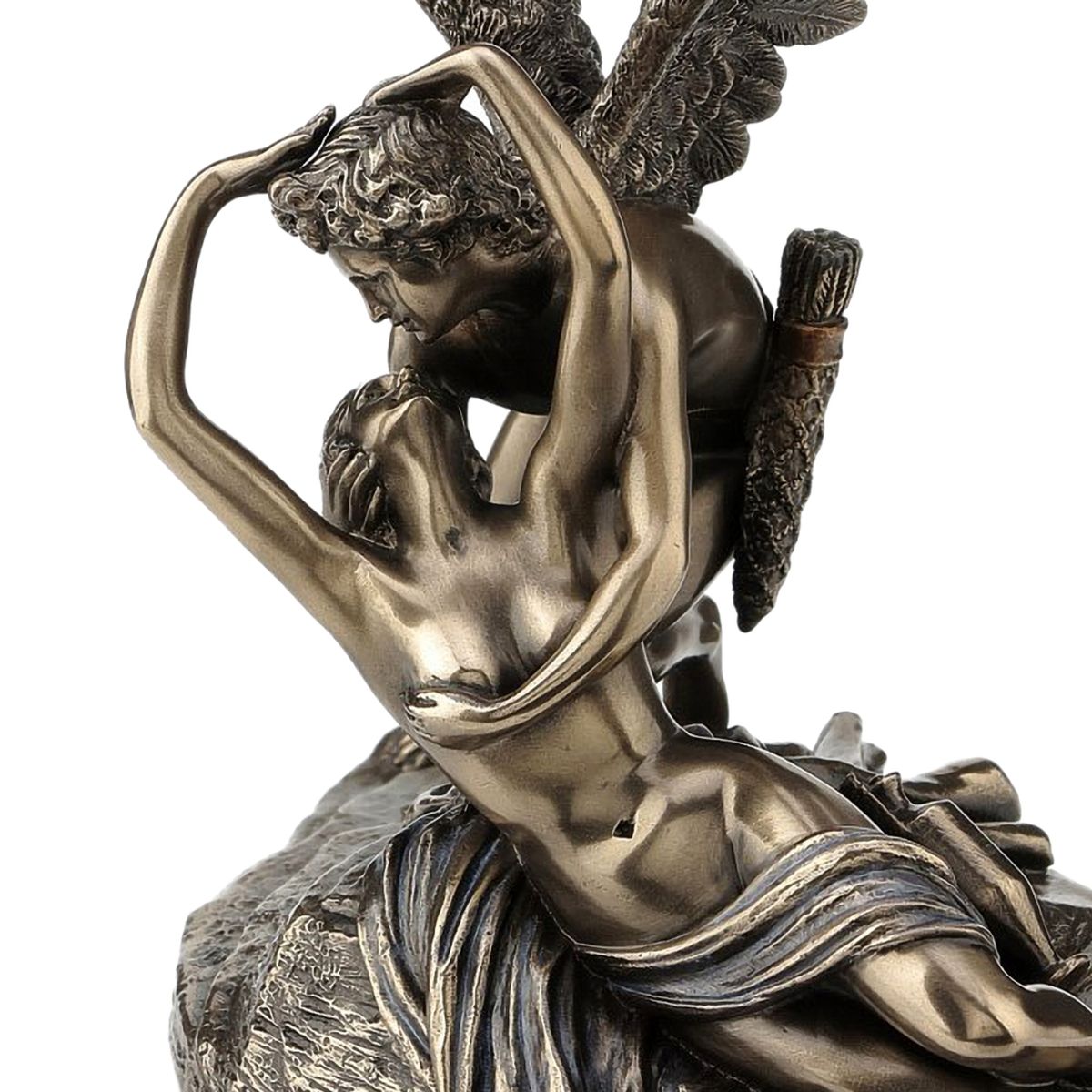 Figurine Psych Ranim E Par Le Baiser De L Amour Aspect Bronze