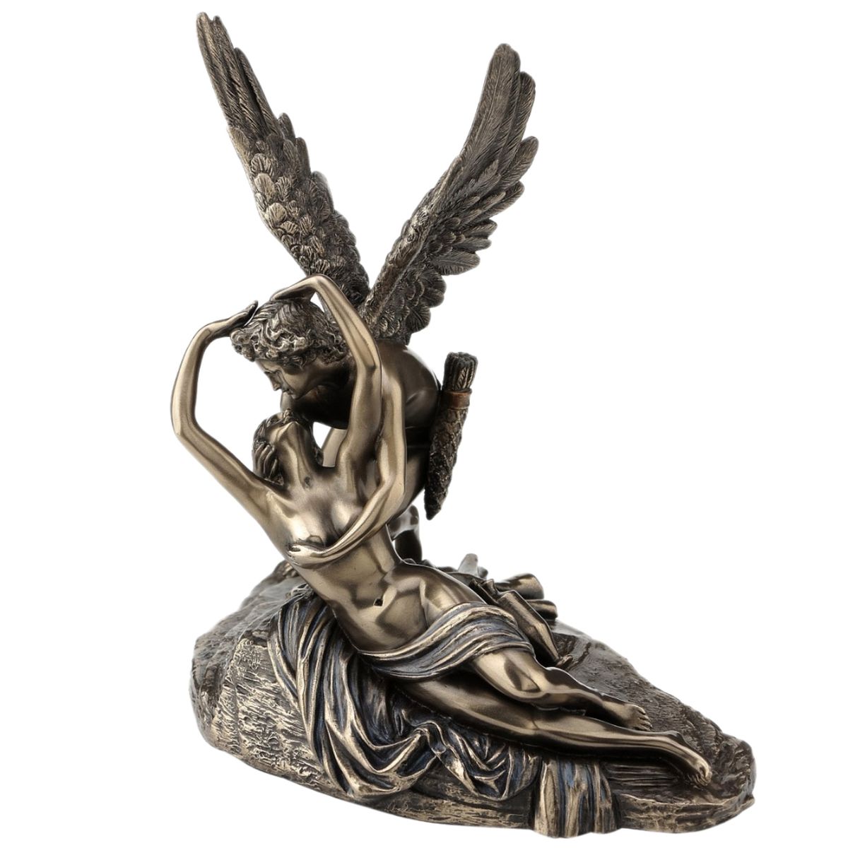 Figurine Psych Ranim E Par Le Baiser De L Amour Aspect Bronze