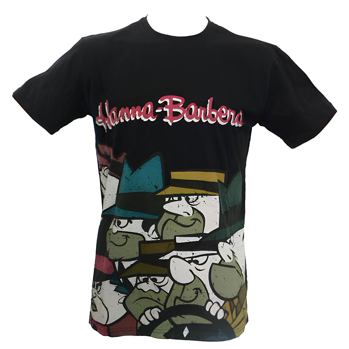 Tee-shirt Homme Noir Hanna-Barbera Vintage - Taille M