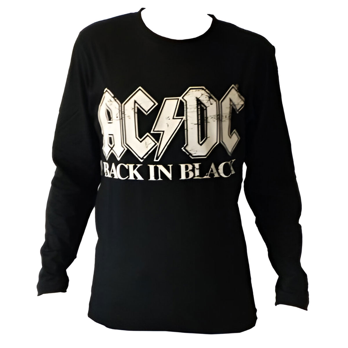 Tee-shirt Homme Manches Longues Noir AC/DC - Taille XL