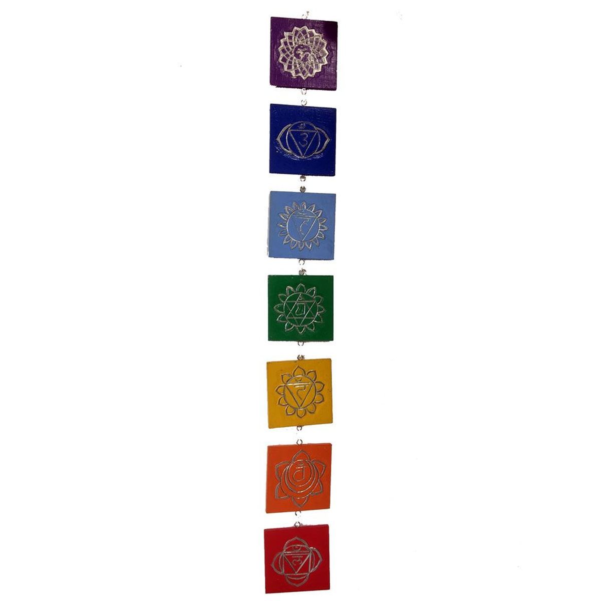 Plaques de bois graves Chakras 90 cm