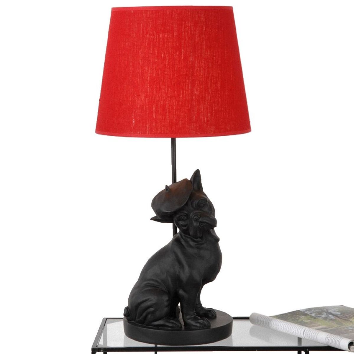 Lampe Bouledogue Paris Artiste Piment