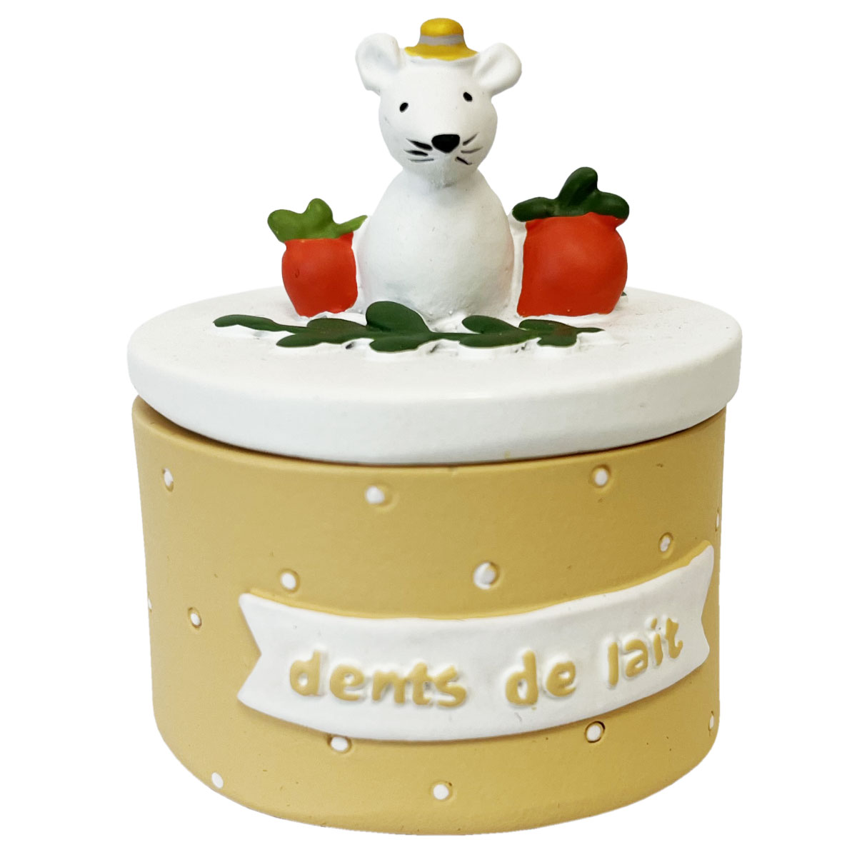 Boite  dents Boite  dents de lait Souris Gabrielle orange pale