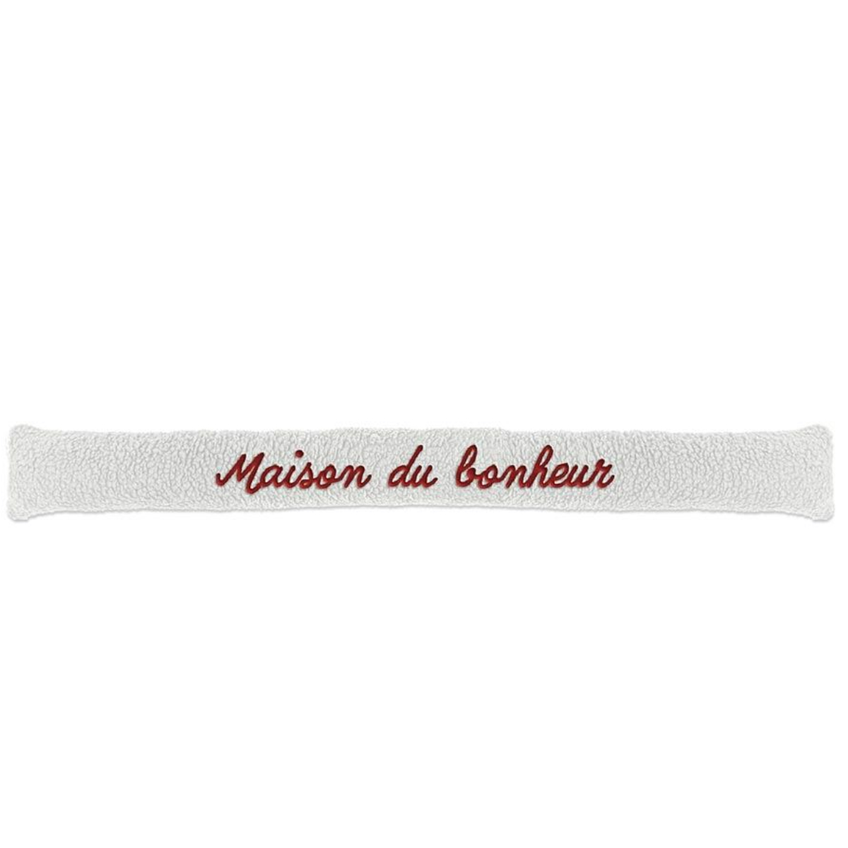 Coussin de porte blanc - Maison du bonheur