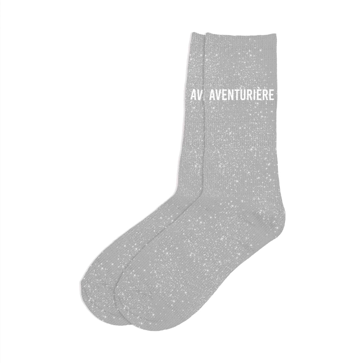 Paire de Chaussettes Pailletes Aventurire -  gris