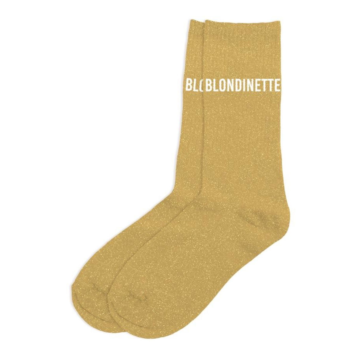 Paire de chaussettes Paillettes Blondinette  Jaune