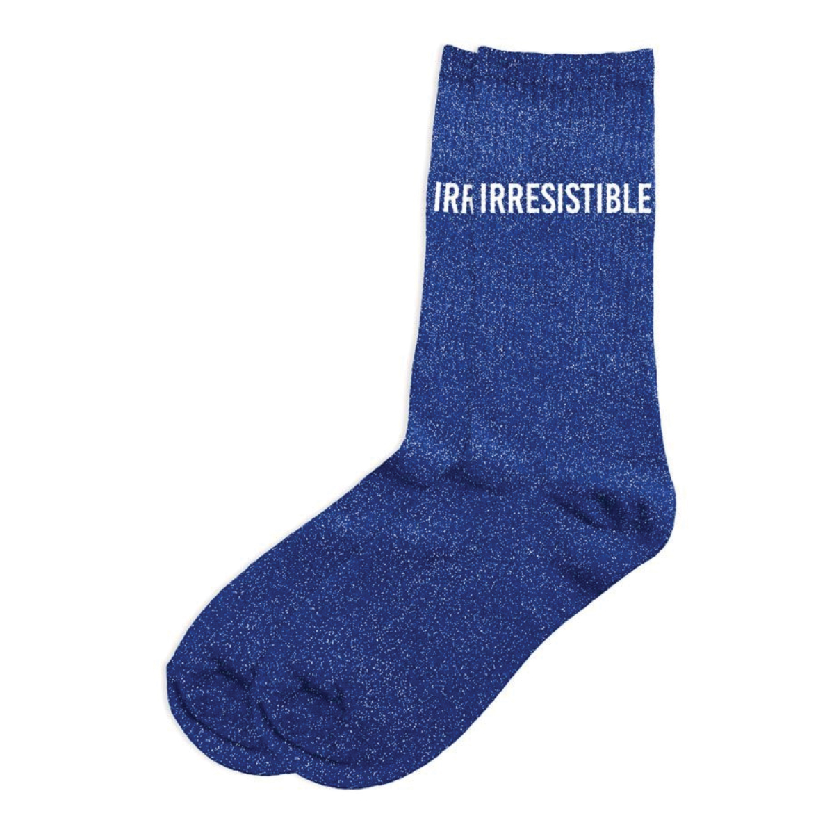 Paire de chaussettes paillettes irrsistible  Bleu