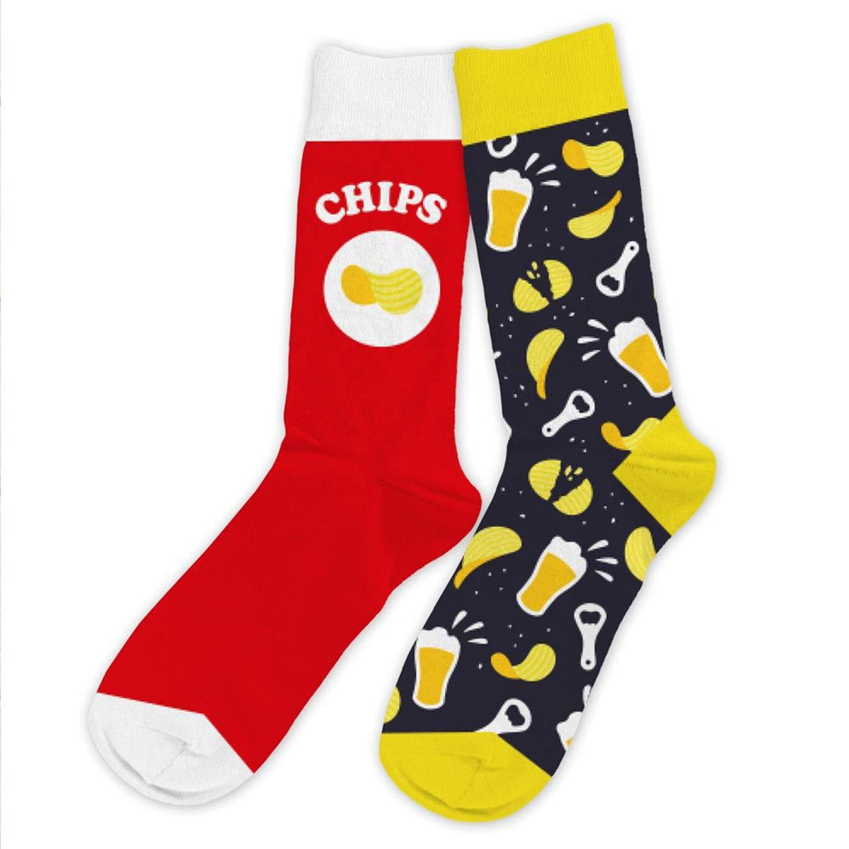 Paire de Chaussettes Dpareilles Chips et Apro