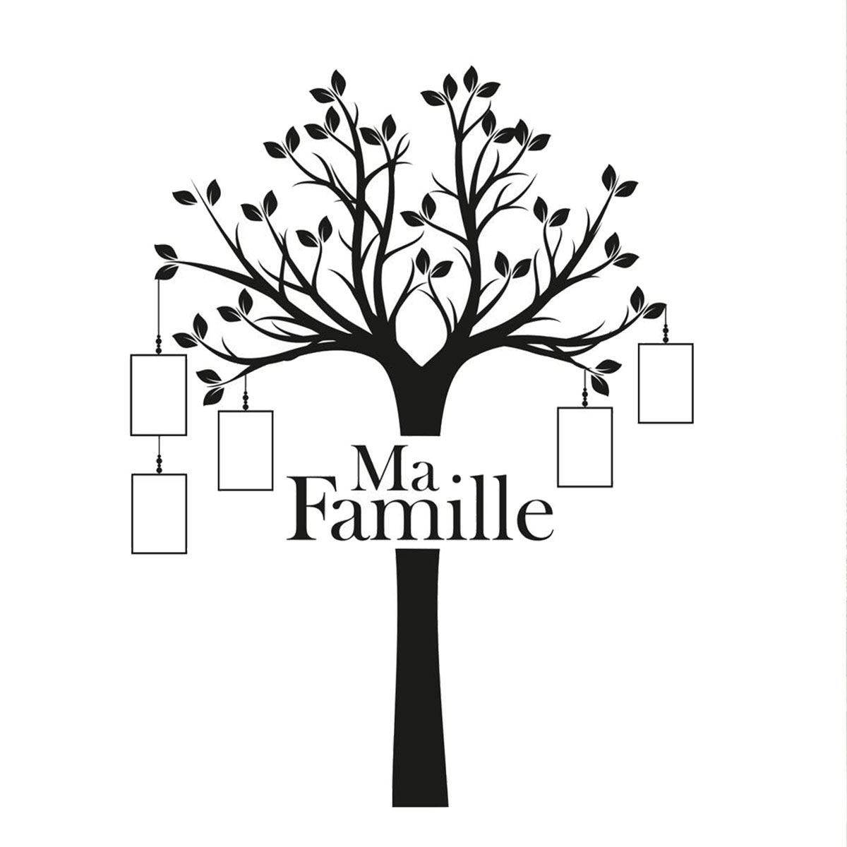 Sticker Dcoration Murale - Arbre Ma Famille