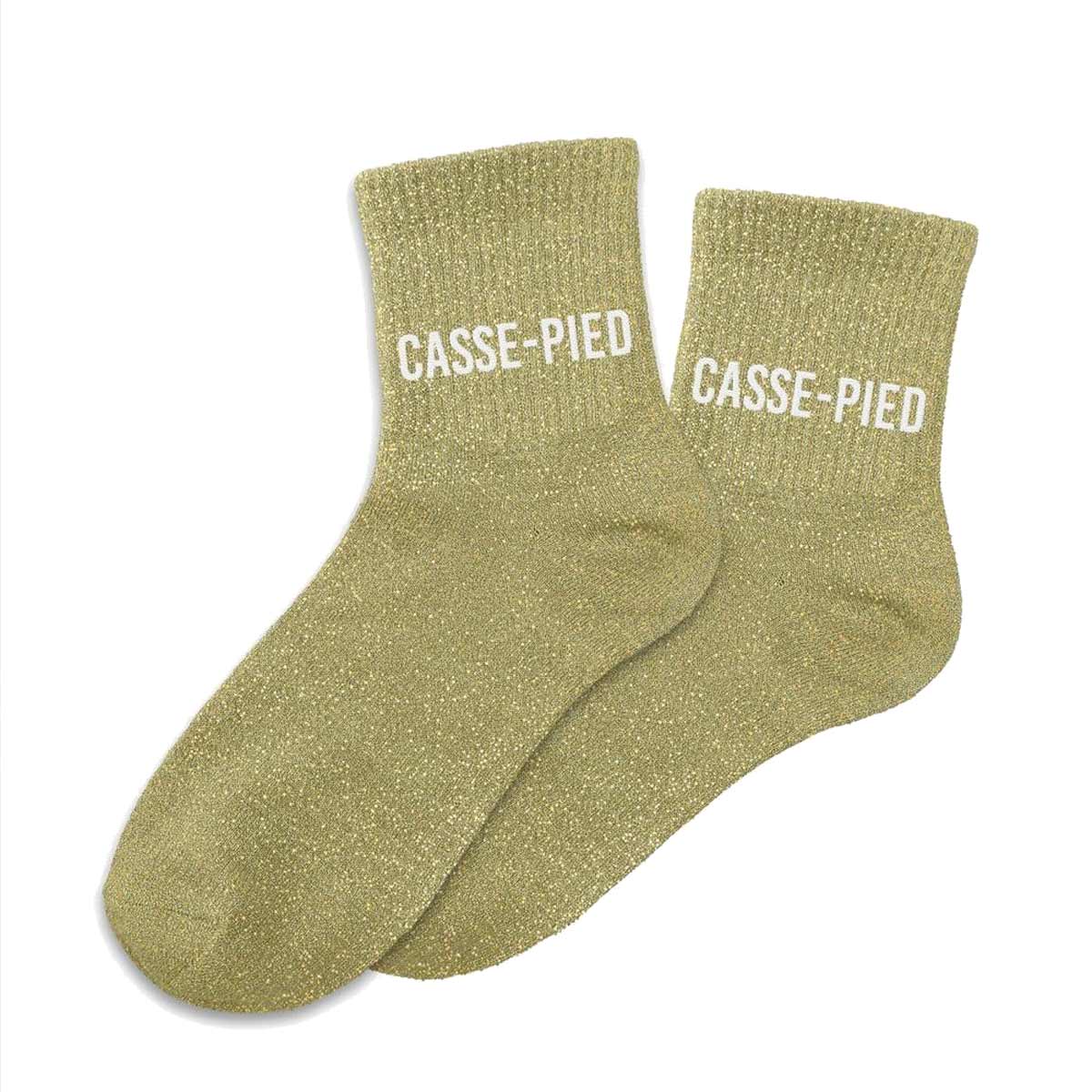 Paire de Chaussettes Pailletes Vertes Casse-Pied