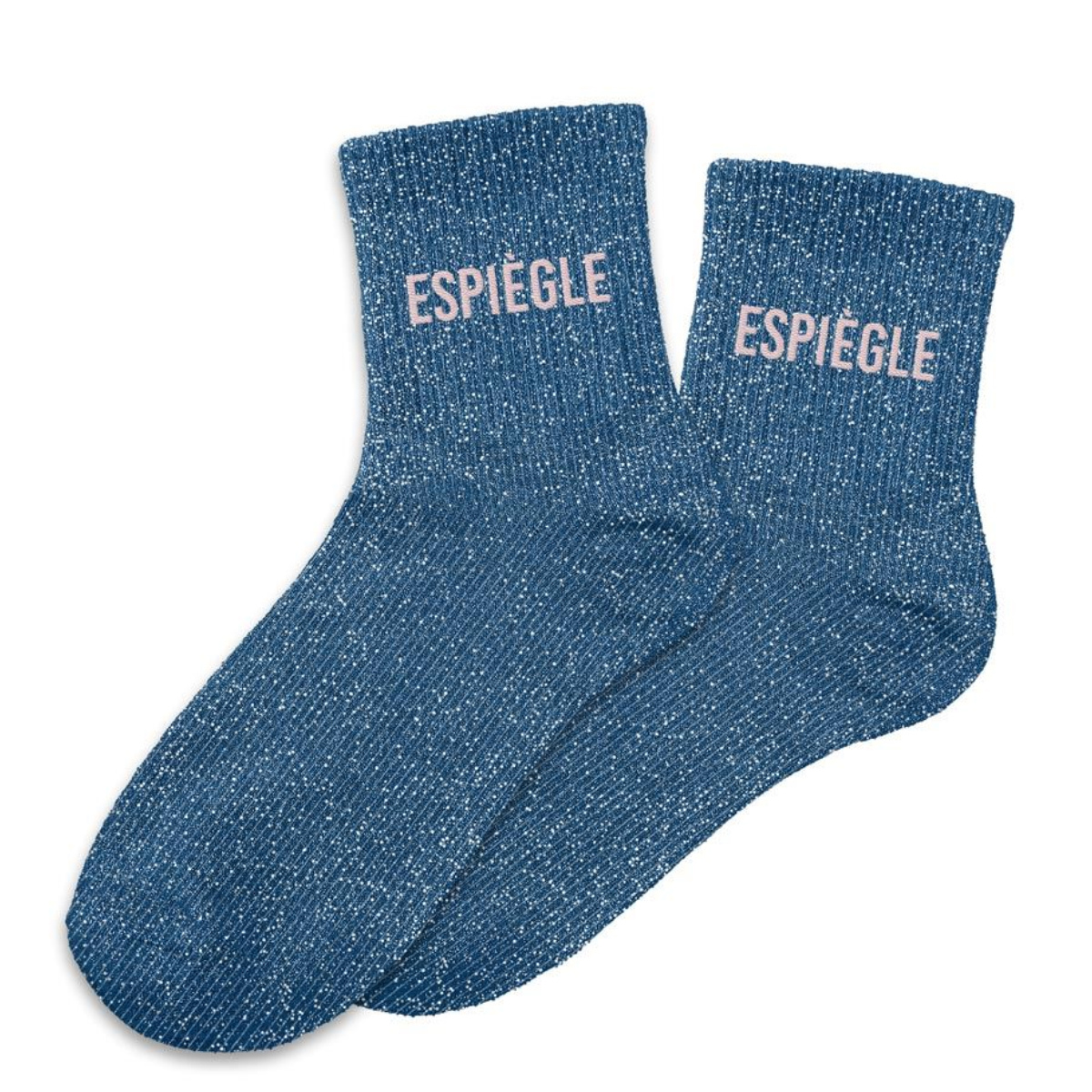 Paire de Chaussettes Pailletes Espigle Bleu