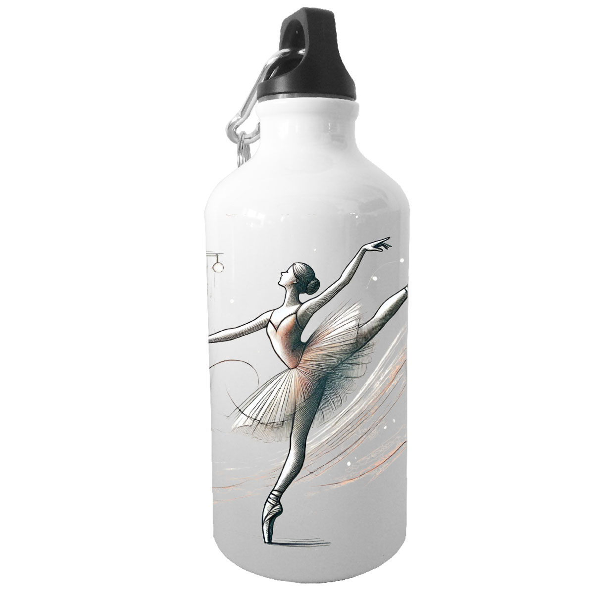 Gourde bidon sport Ballerine en aluminium 500 ml