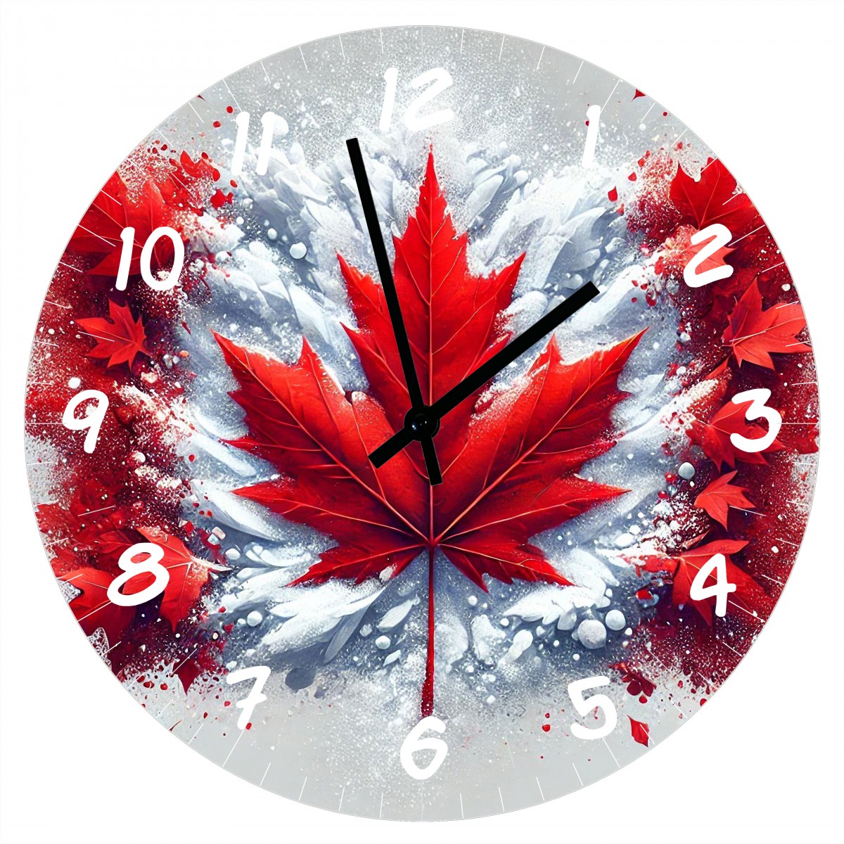 Horloge Ronde en verre Canada 29 cm