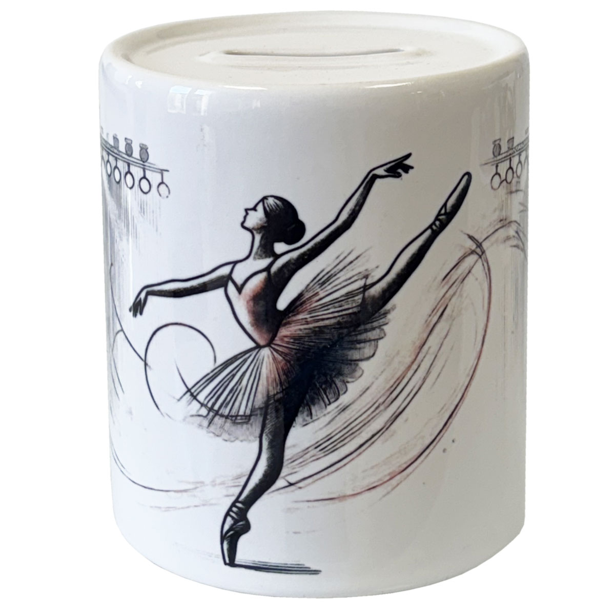 Tirelire Danseuse Ballerine en Cramique par CBKreation