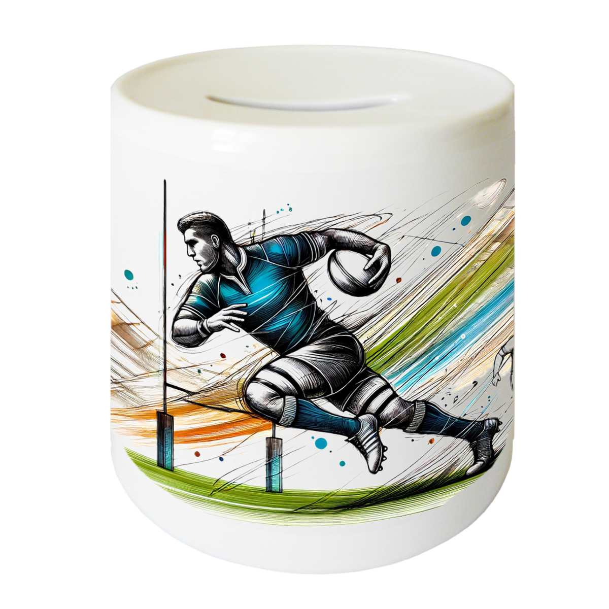 Tirelire rugby par Cbkreation