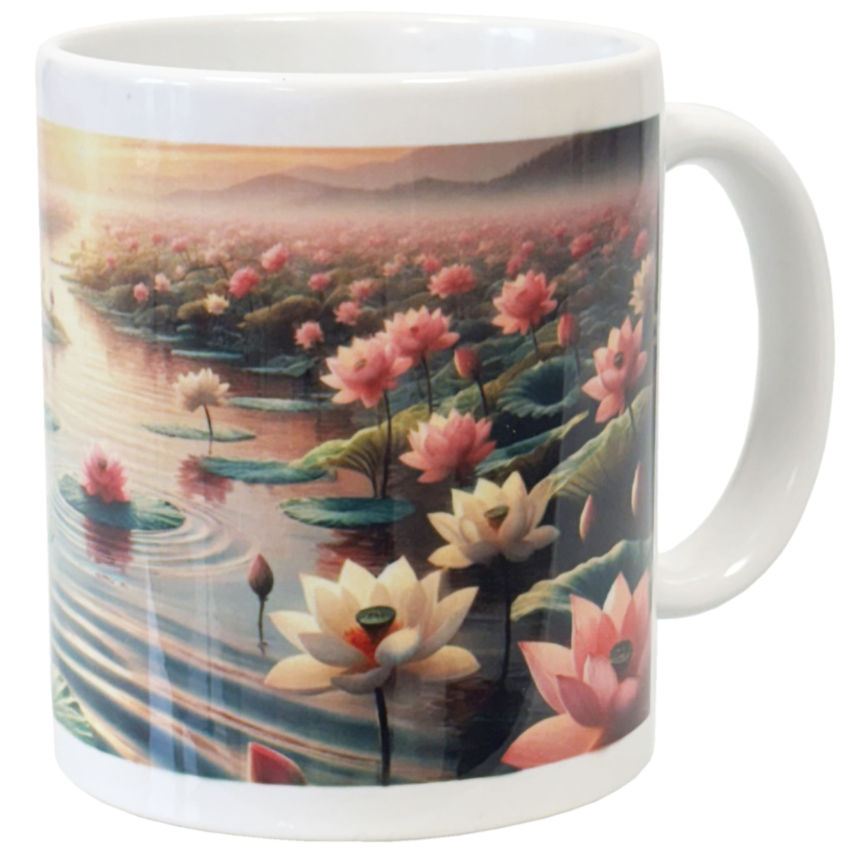 Mug abondance du lotus blanc  350 ml