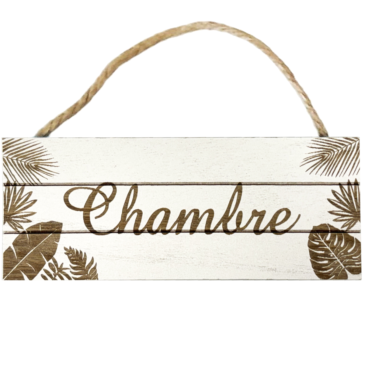 Plaque de porte en Bois - Chambre