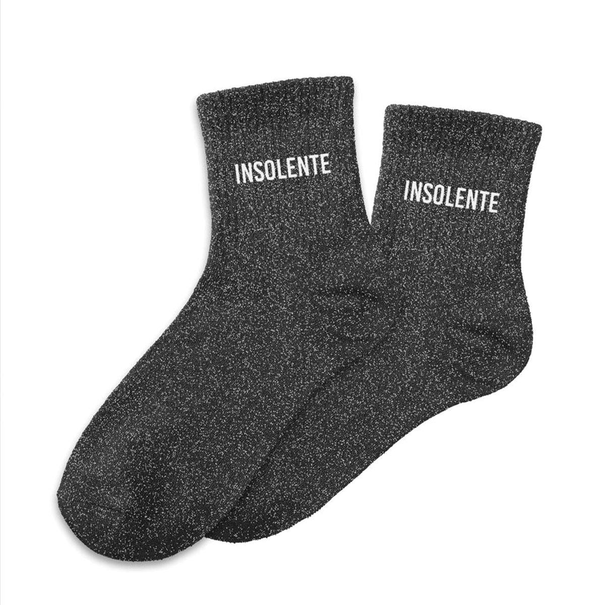 Paire de chaussettes Paillettes Insolente  Noir