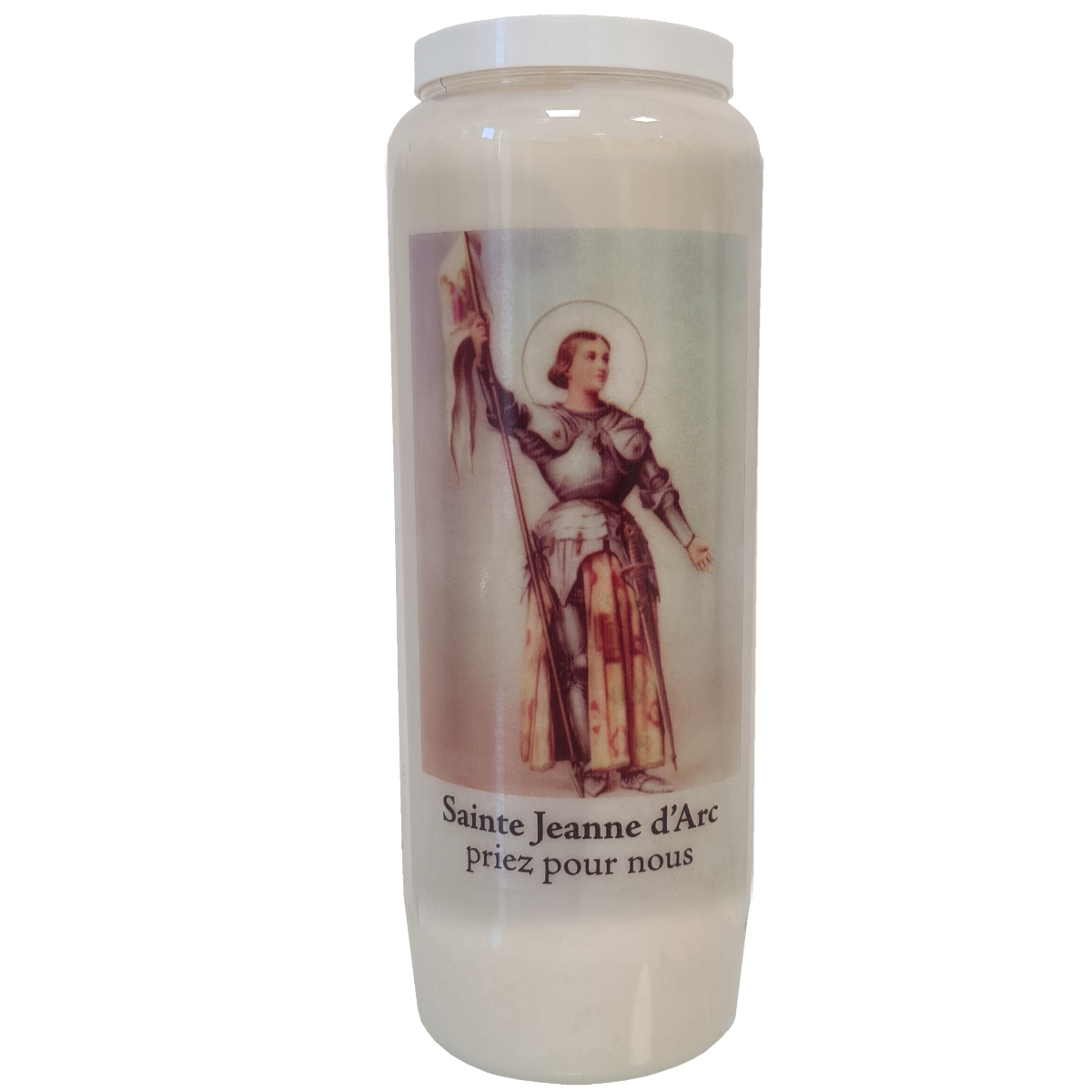 Bougie de Neuvaine  Sainte Jeanne D'Arc