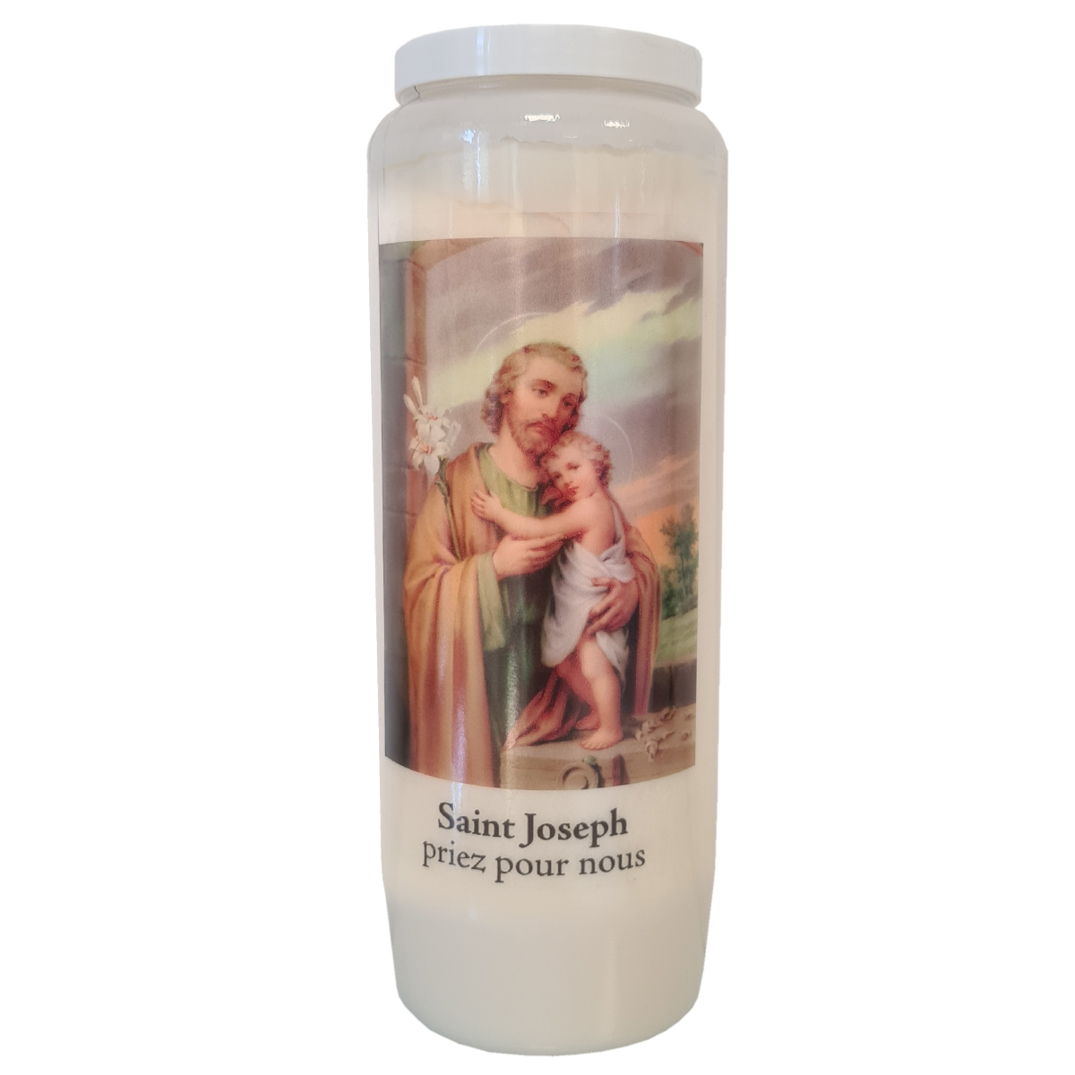 Bougie de Neuvaine  Saint Joseph pour la Famille