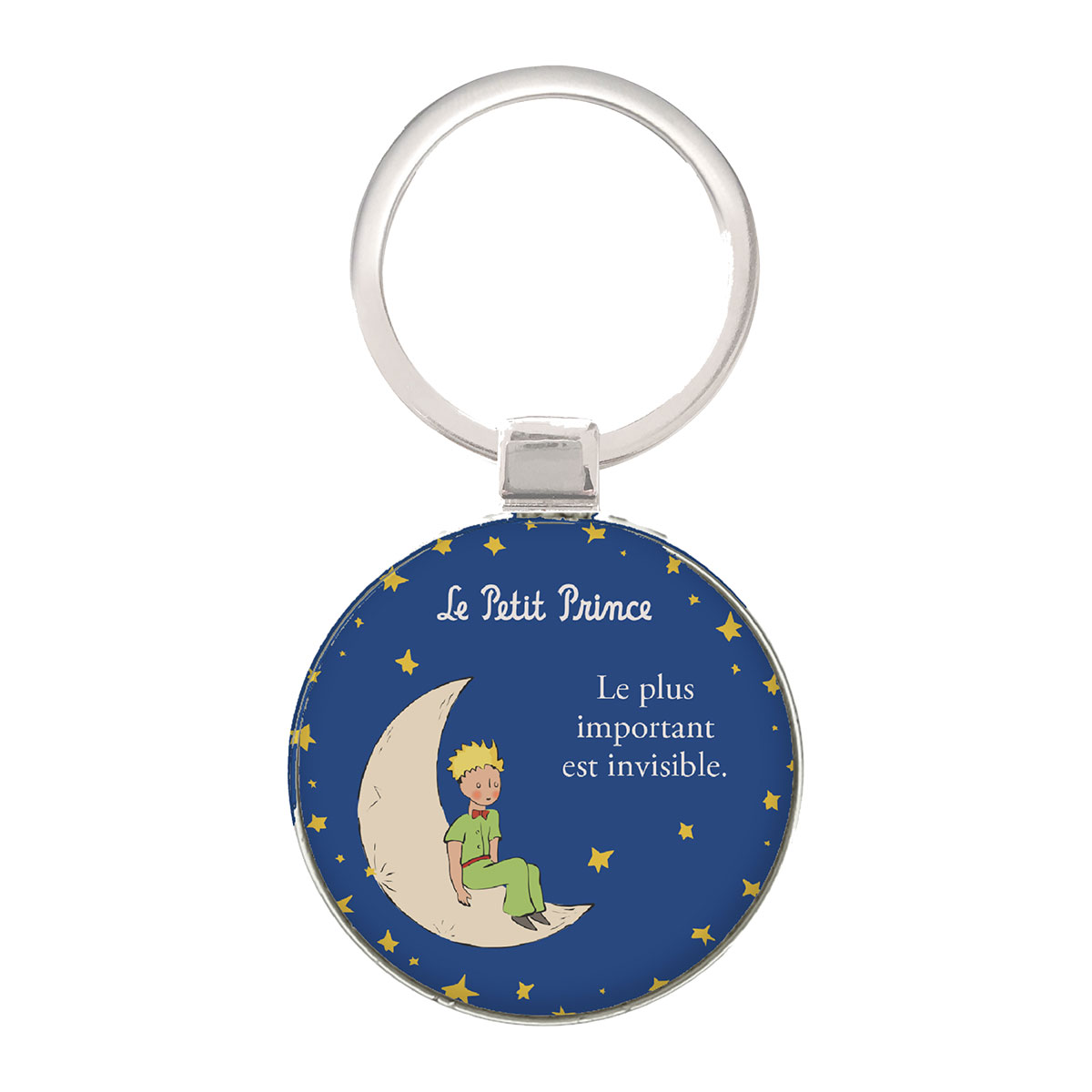 Porte cls rond Le Petit Prince de St Exupry en mtal - Lune