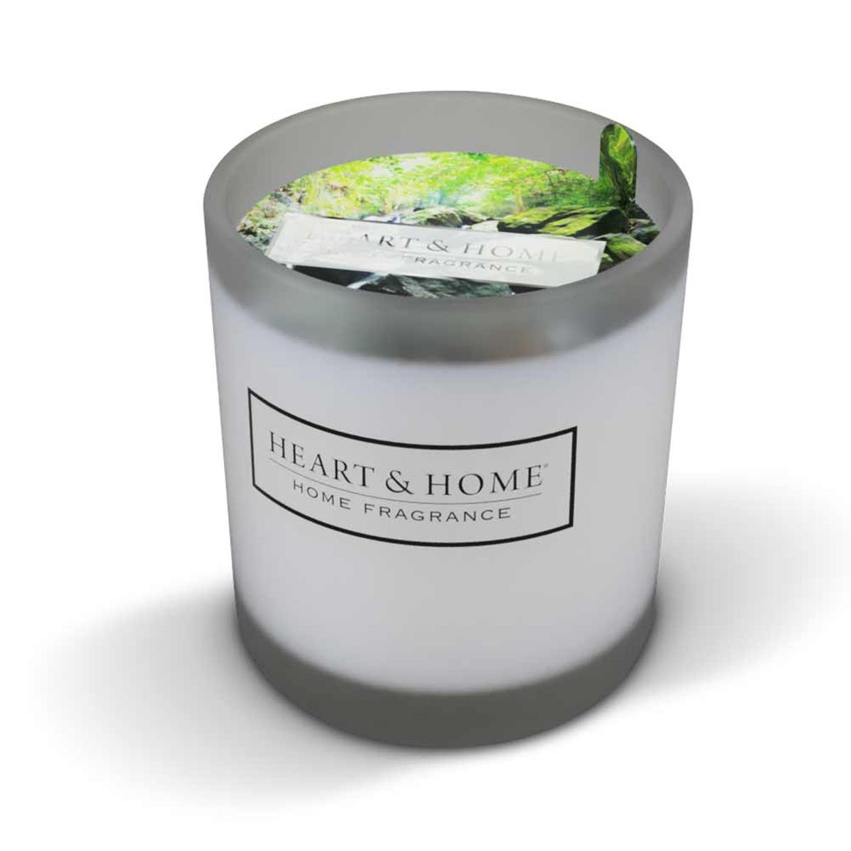 Bougie Votive Heart and Home 15 heures - Eau vive et Sous Bois