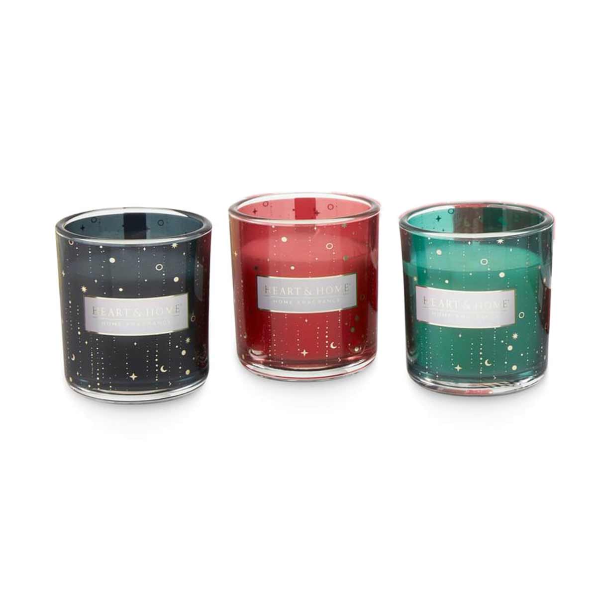 Coffret cadeau 3 bougies votives Heart and Home - Nol