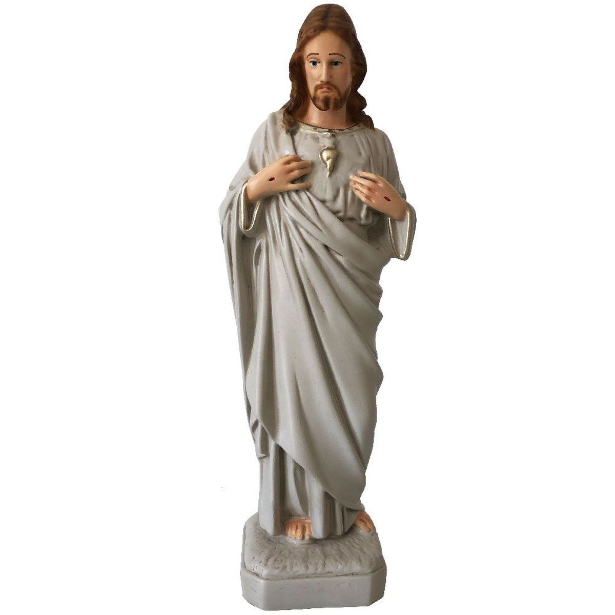 Jsus Christ Sacr Cur en Gomme incassable 29 cm