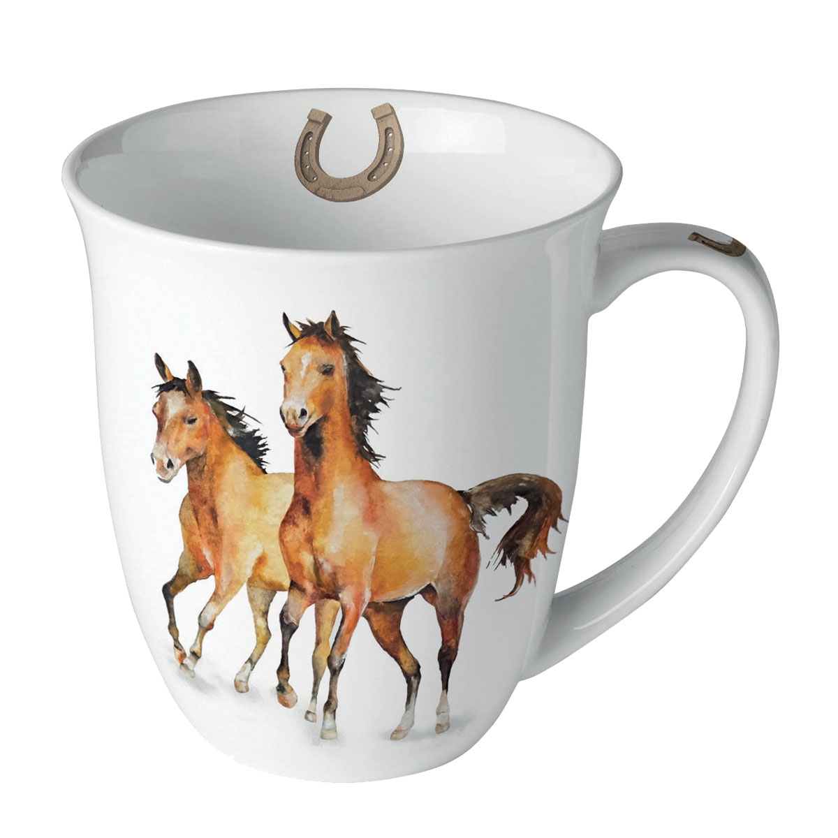 Mug en Porcelaine fine - Chevaux sauvages