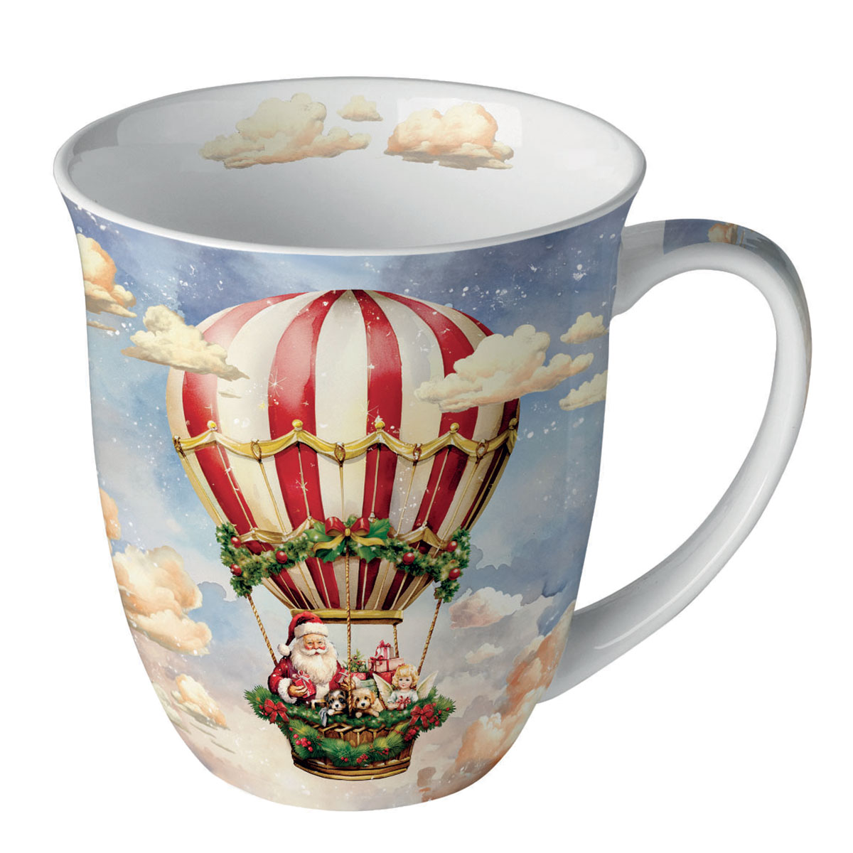 Mug en Porcelaine Fine - Montgolfire du Pre Nol