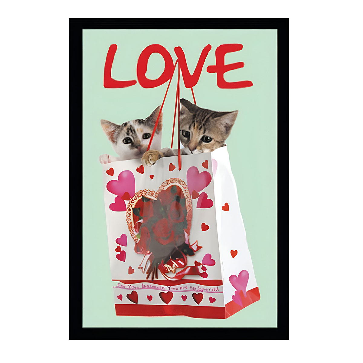 Miroir Love Chatons 22 x 32 cm