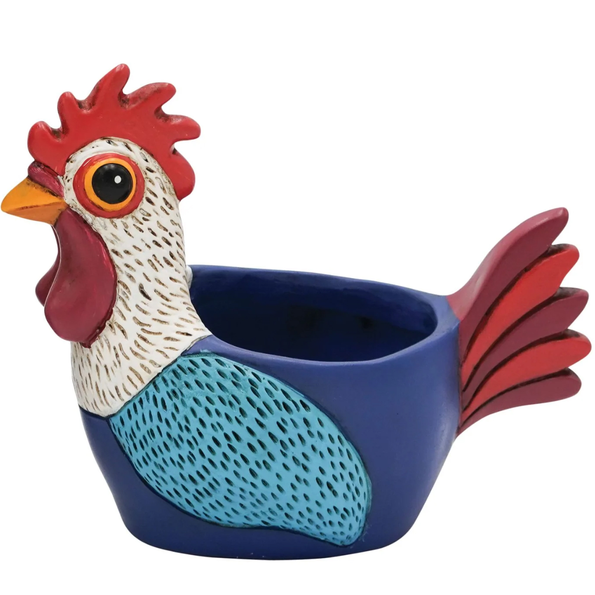 Cache pot en Rsine Par Allen Designs - Coq