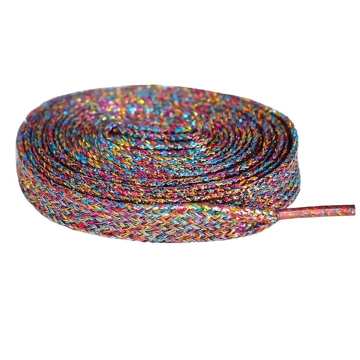 Paire de Lacets  Paillettes multicolores - Brillance et Style