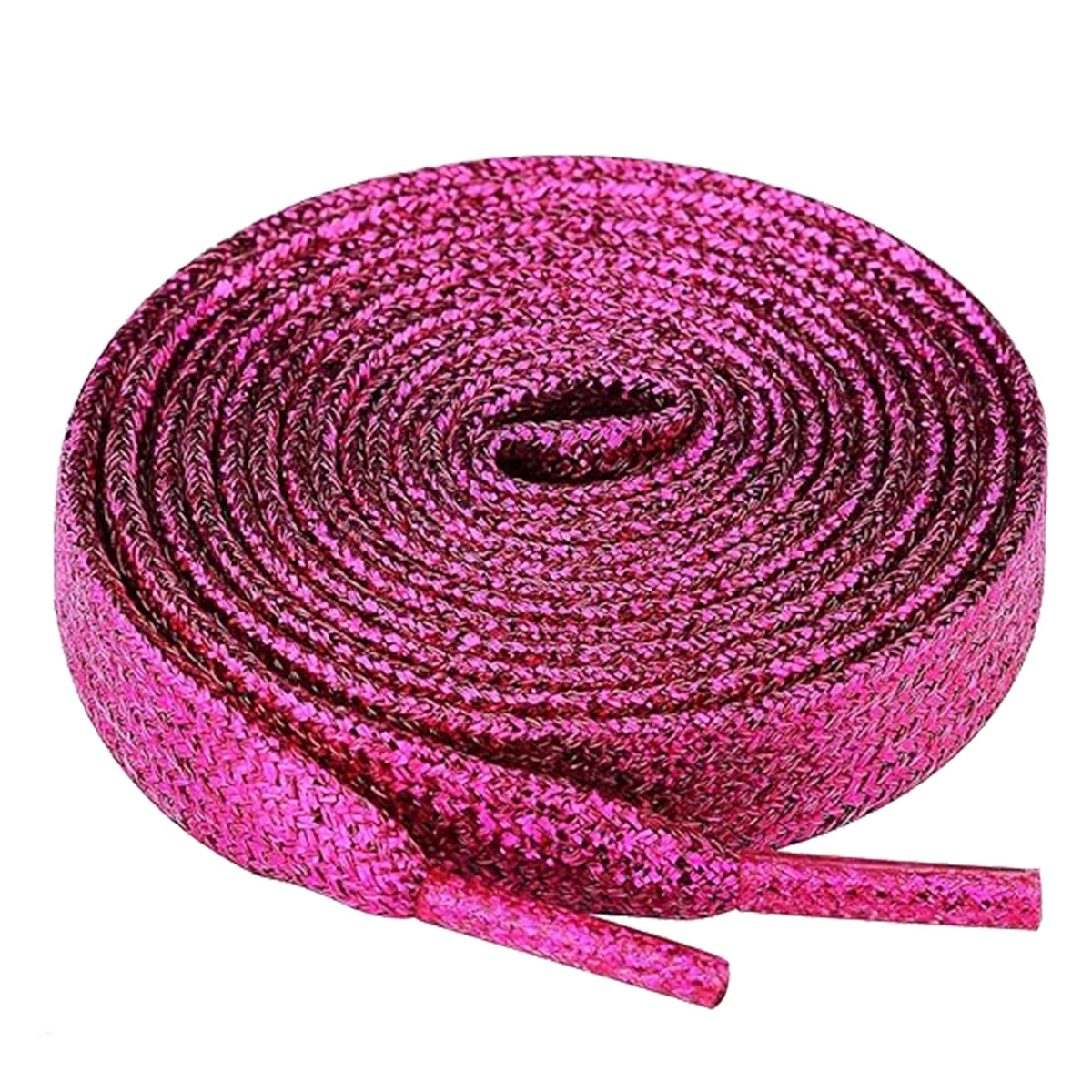 Paire de Lacets  Paillettes rose fushia - Brillance et Style