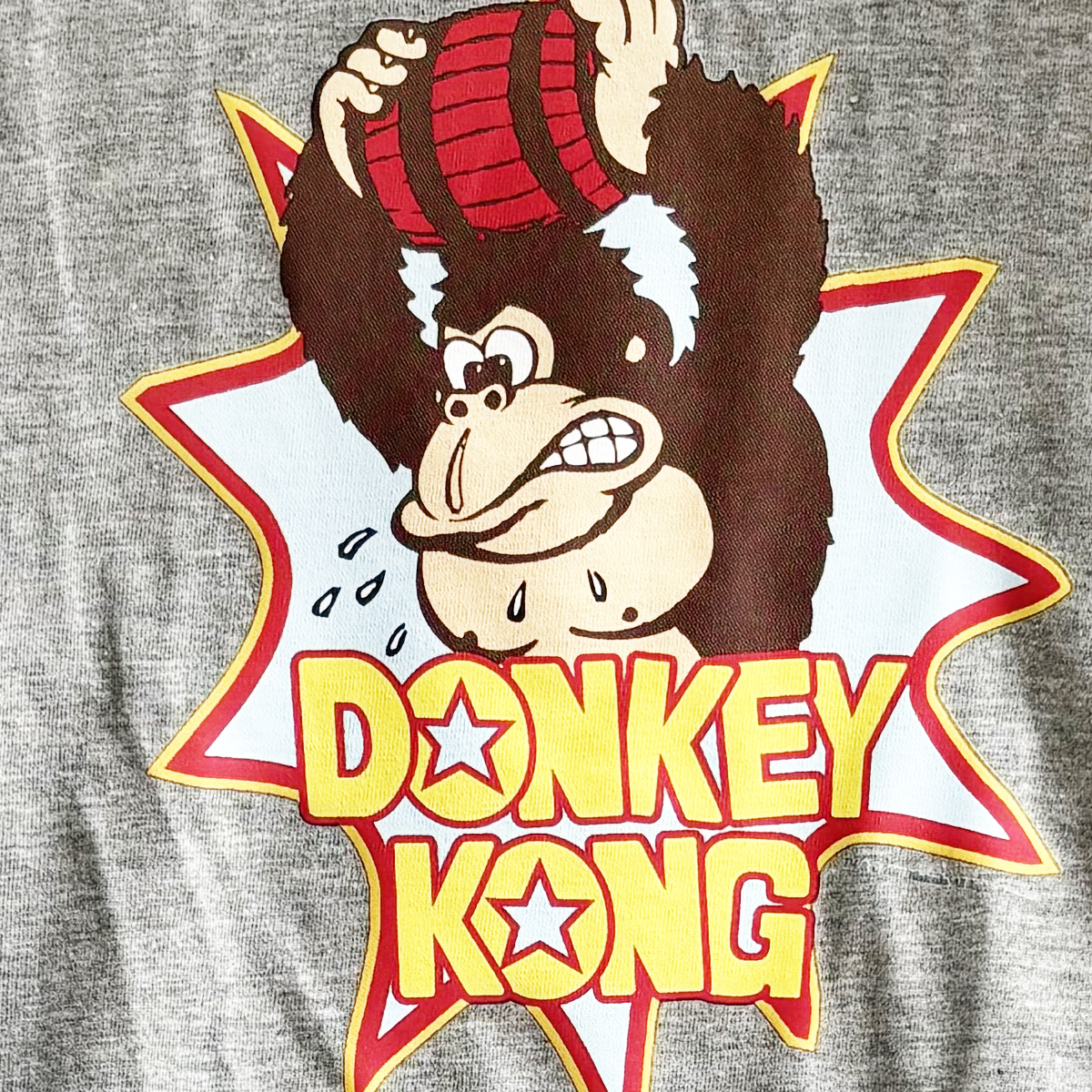 T-shirt homme Donkey Kong gris chin taille XL