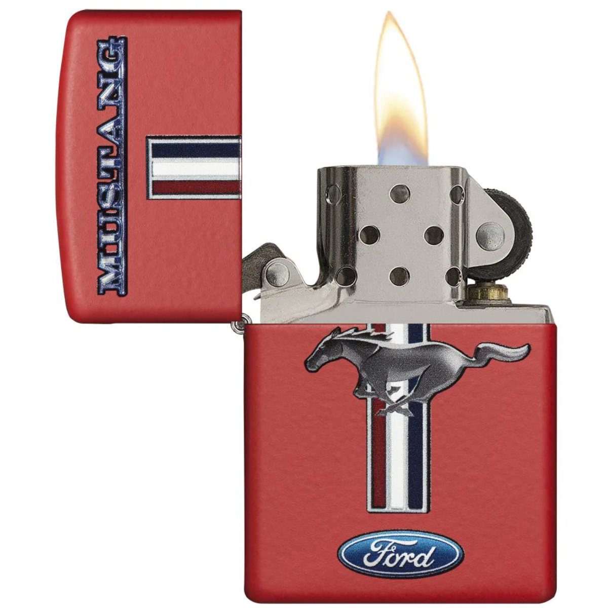 Briquet Zippo Ford Mustang rouge