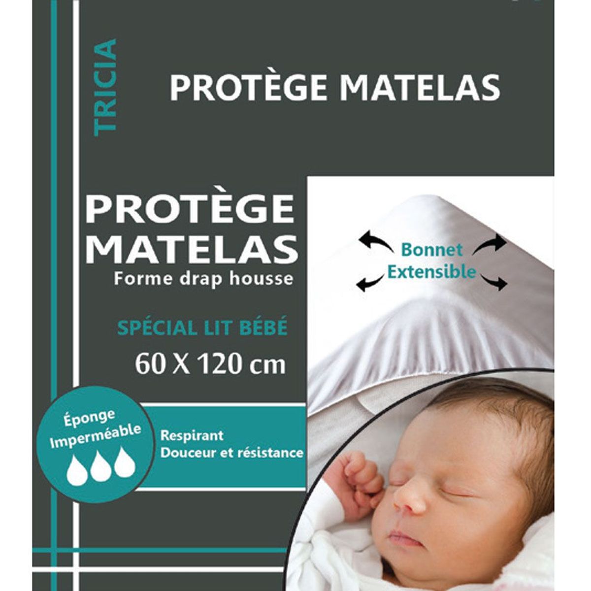 Protge matelas pour lit bb - alse 60 x 120 cm