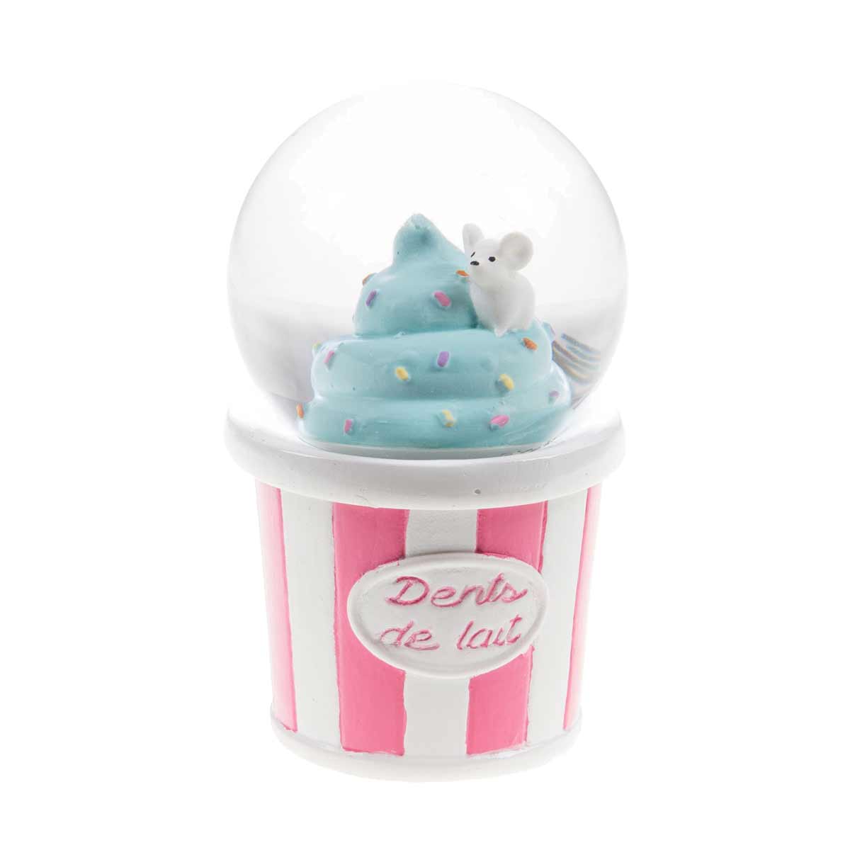 Petite boite  dents de lait souris sur pot de glace