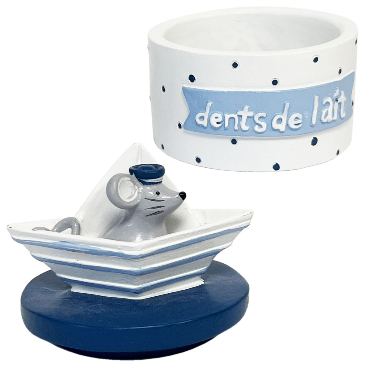 Petite boite  dents de lait petit moulin moutarde et souris