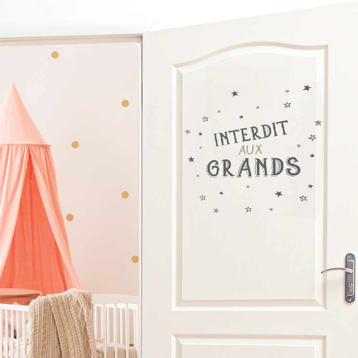 Sticker mural Citation 50 x 70 cm - Interdit aux Grands