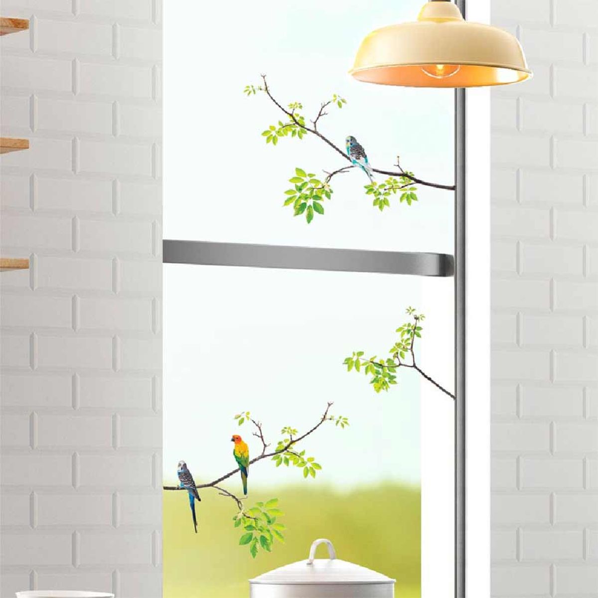 Stickers de vitres Oiseaux sur branches