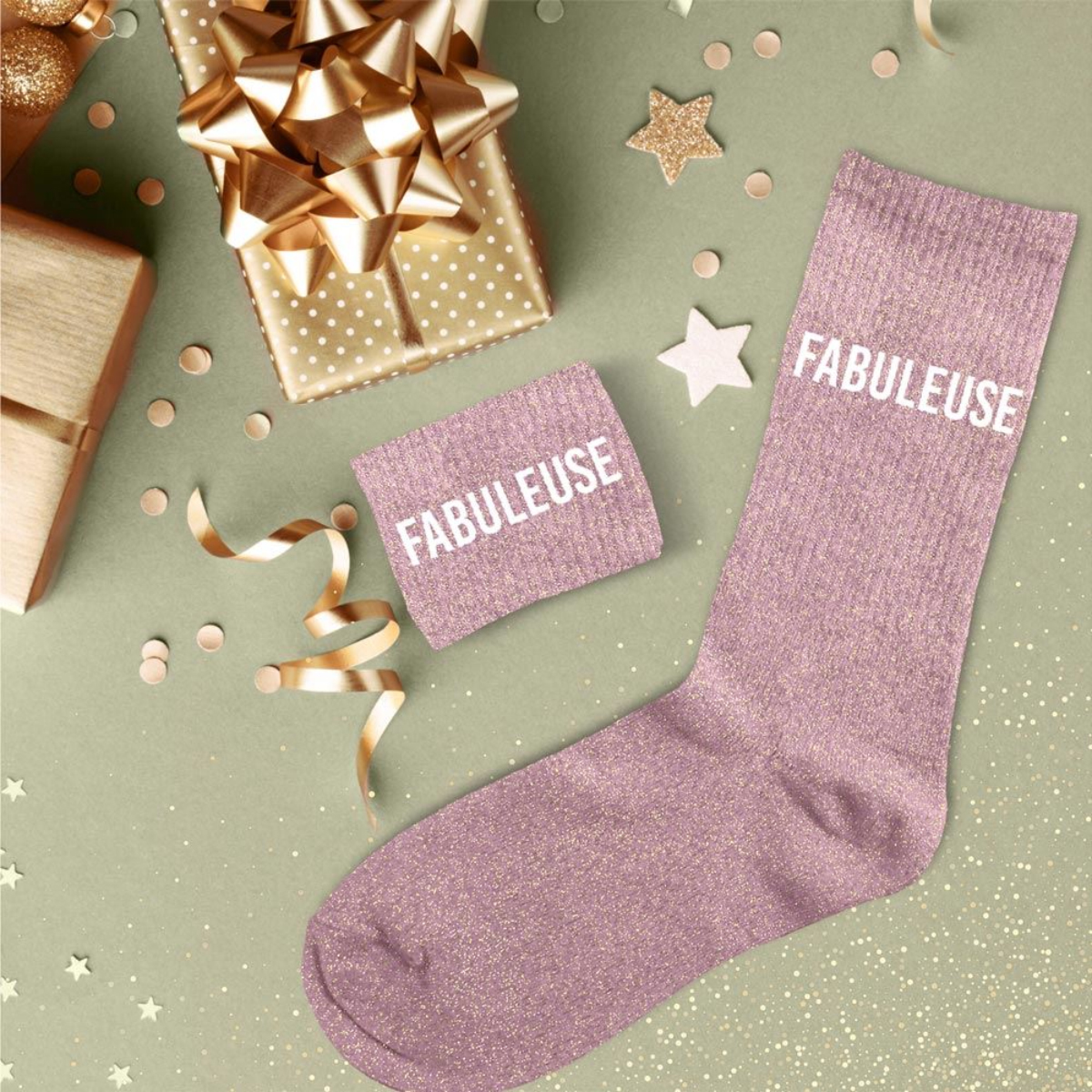 Paire de chaussettes  paillettes Fabuleuse