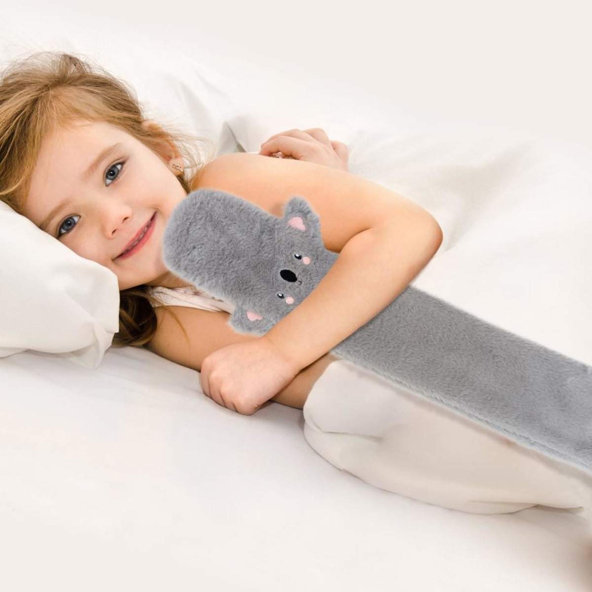 Bouillotte longue pour enfant en fourrure koala