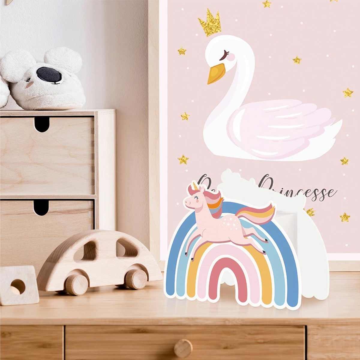 Tirelire pour enfant licorne et arc-en-ciel