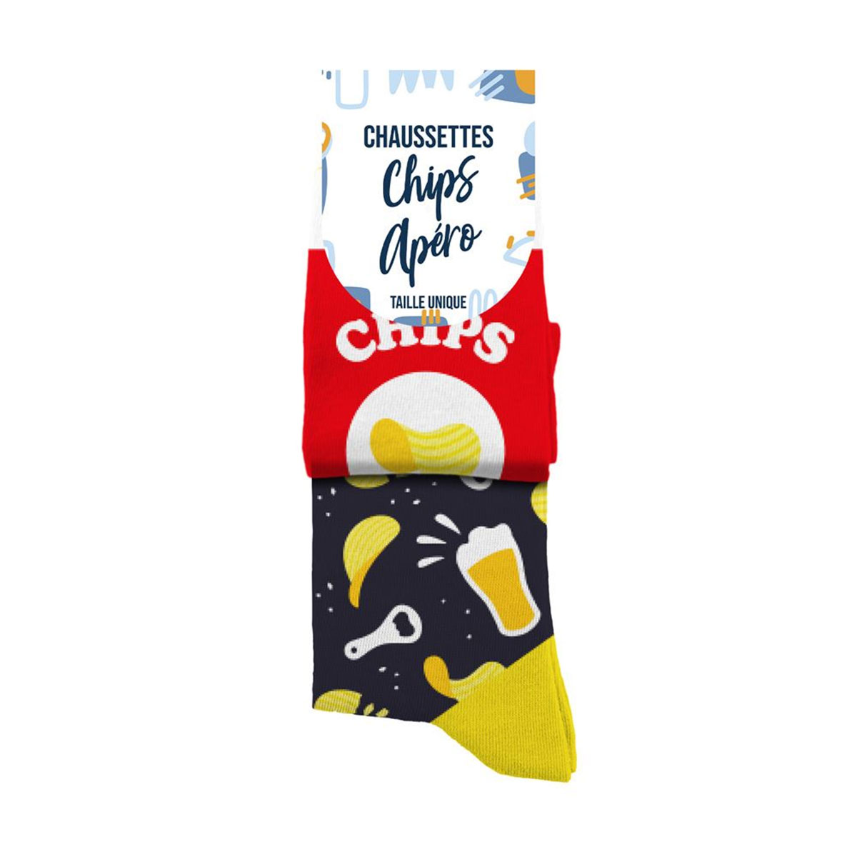 Paire de Chaussettes Dpareilles Chips et Apro