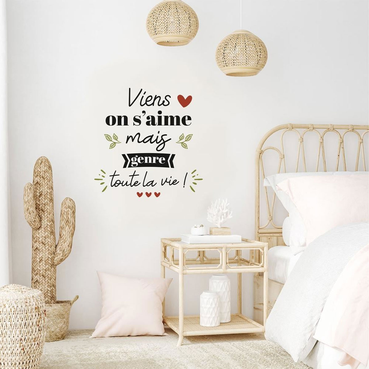 Sticker Dcoration Murale - Viens On S'aime